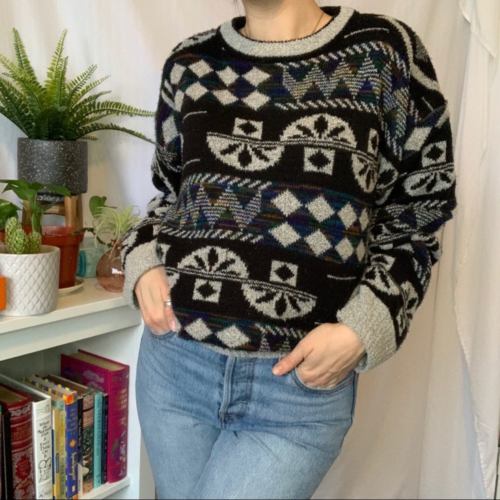🪴Vintage 80s Grandpa Sweater
